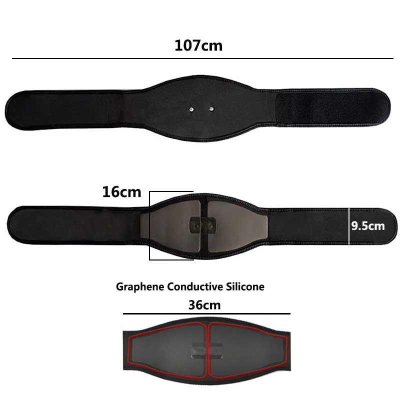 Electric Abs Abdominal Trainer Toning Belt EMS Muscle Stimulator Toner Smart Body Slimming Weight Loss Home Gym Fitness Equiment