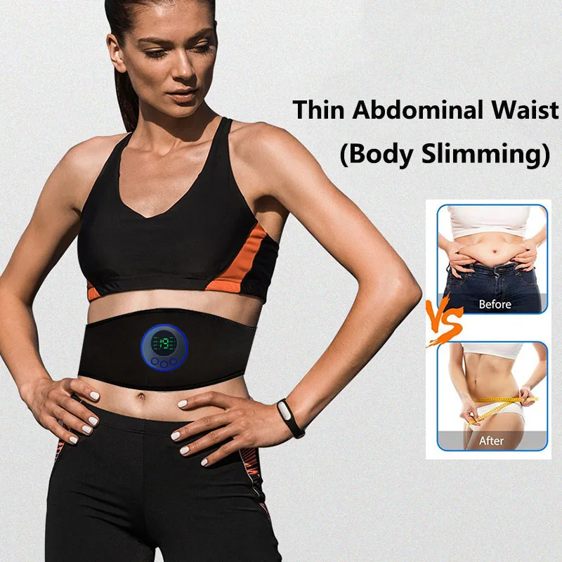 Alternative view of Electric Abs Abdominal Trainer Toning Belt EMS Muscle Stimulator Toner Smart Body Slimming Weight Loss Home Gym Fitness Equiment