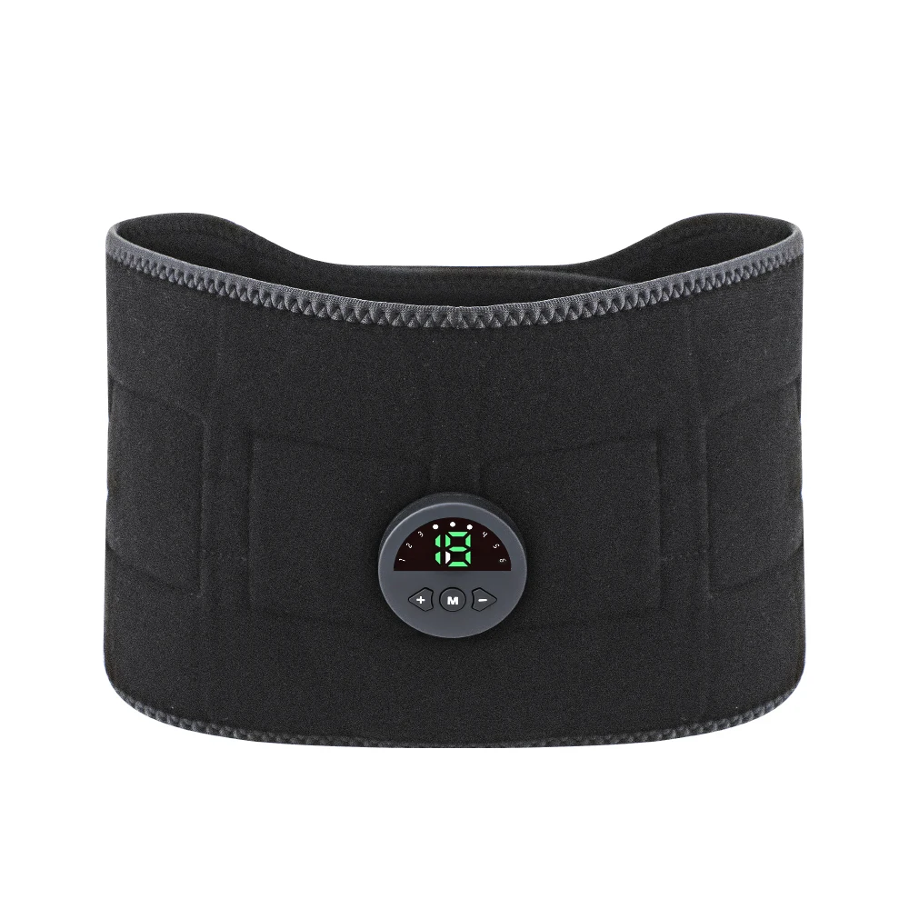 Abdominal Massager Muscle Toner Abdominal Toning Belt Electric USB Recharge Fitness Training Gear Ab Trainer Fitness Equipment