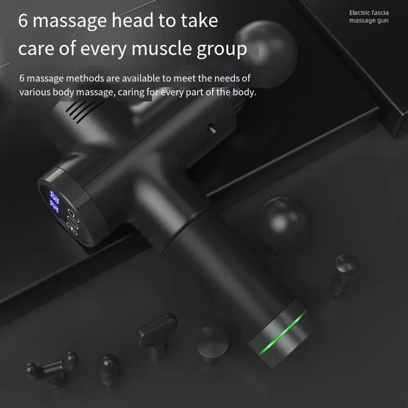 Homefish LCD Display Massage Gun Deep Muscle Massager Body Neck Massage Exercising Relaxation 12V 30Gears Professional Massage - Image 3
