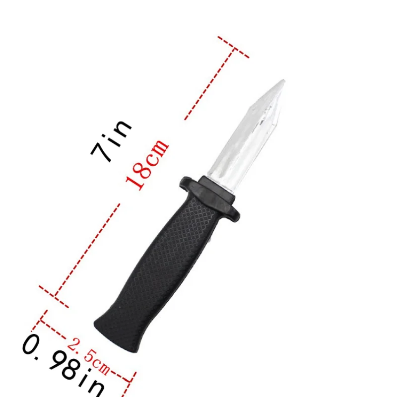 Props Toys Joke Magic Plastic Retractable Knife Joke Prank Props Knife Scary Trick Fake Dagger Funny