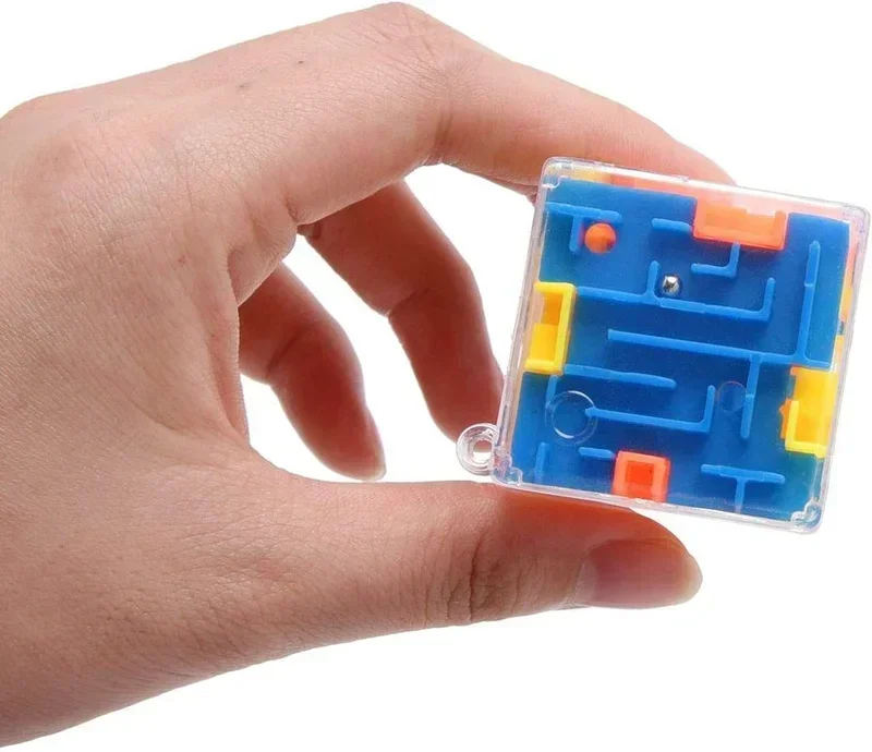 Alternative view of 3D Maze Magic Cube Six-sided Transparent Puzzle Speed Cube Rolling Ball Magic Cubes Maze Toys For Children Stress Reliever Toys