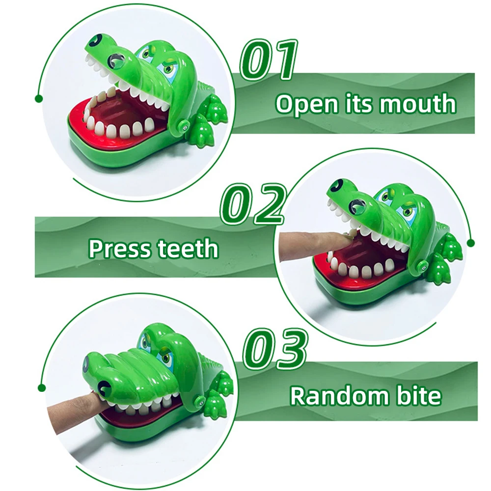 Crocodile Teeth Toys Children's Crocodile Bites Fingers Reaction Training Novelty Children's Lucky Game Trick Decompression Toy Crocodile Teeth Toys Children's Crocodile Bites Fingers Reaction Training Novelty Children's Lucky Game Trick Decompression Toy