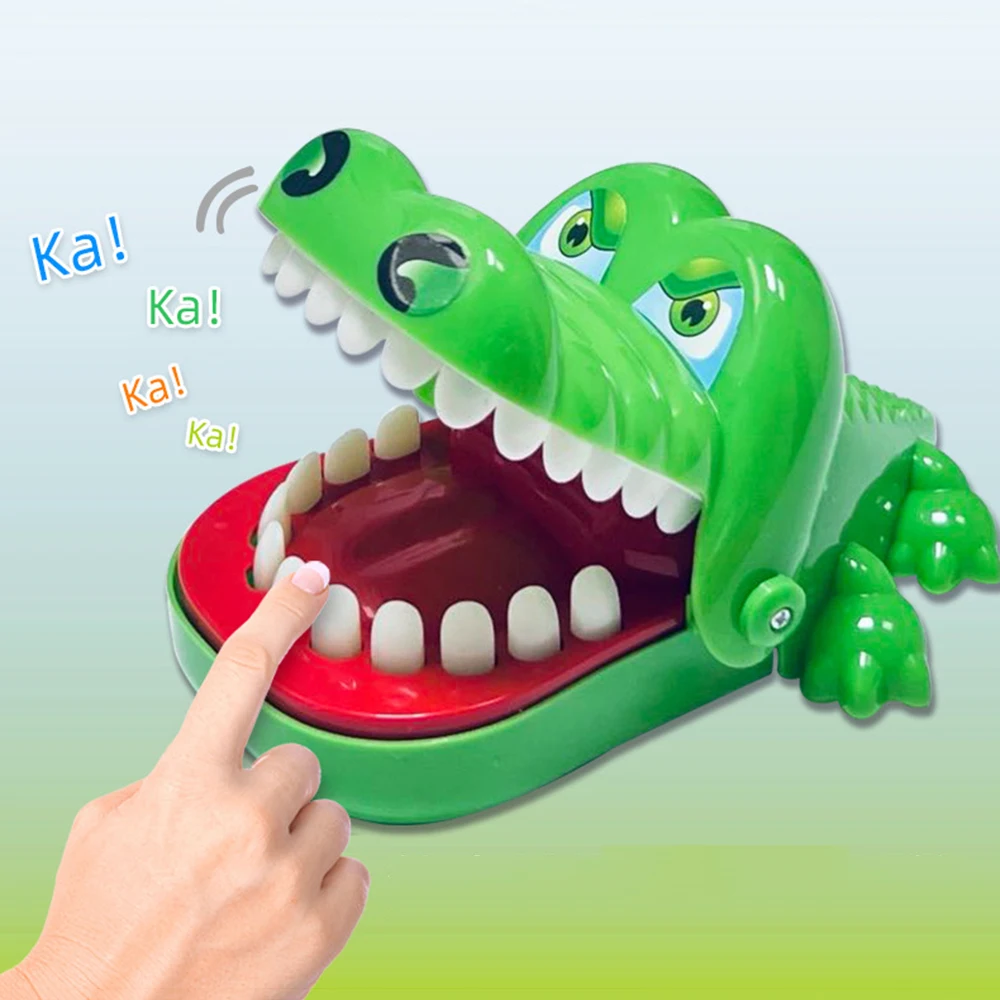 Alternative view of Crocodile Teeth Toys Children's Crocodile Bites Fingers Reaction Training Novelty Children's Lucky Game Trick Decompression Toy