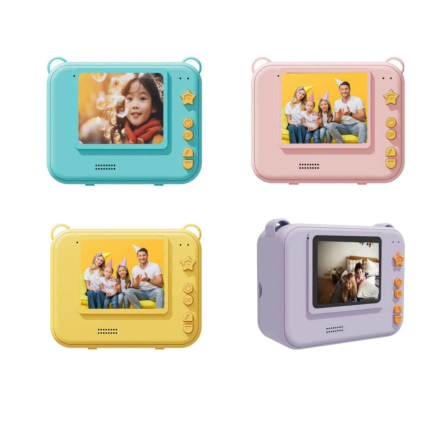 Alternative view of Digital Kids Instant Printing Camera Suitable for Photography Photos Children's Mini Thermal Printer Holiday Gift