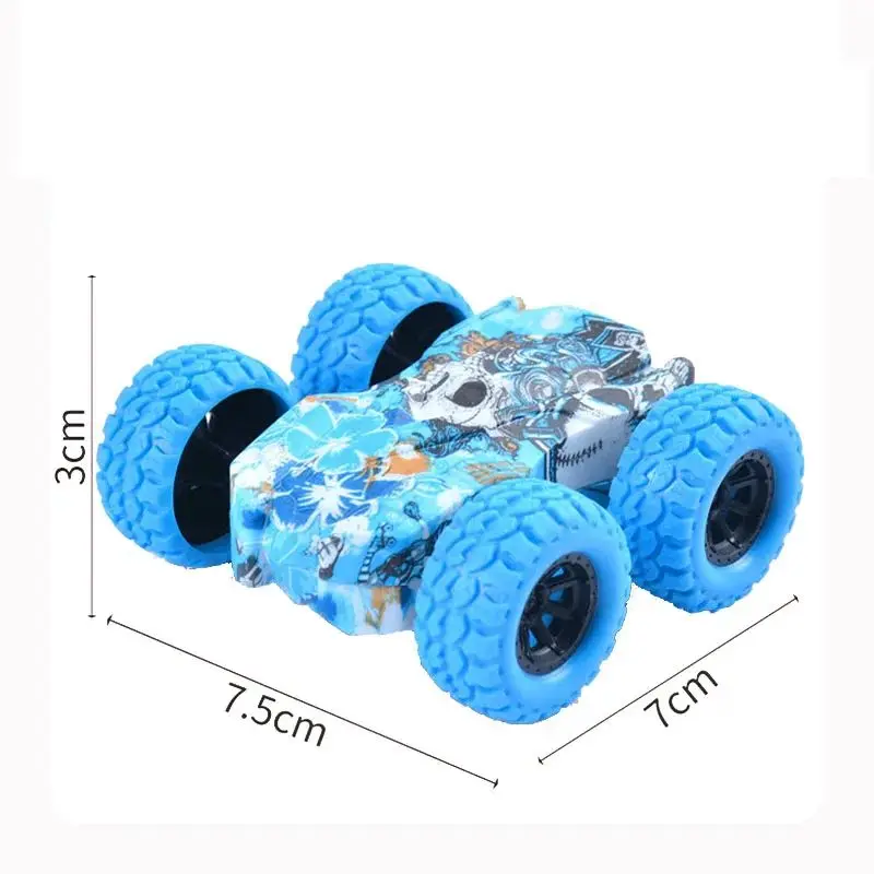 Alternative view of Children's toy car fun double-sided car inertial safety anti-collision anti-fall Kid's anti-fall model sliding off-road vehicle