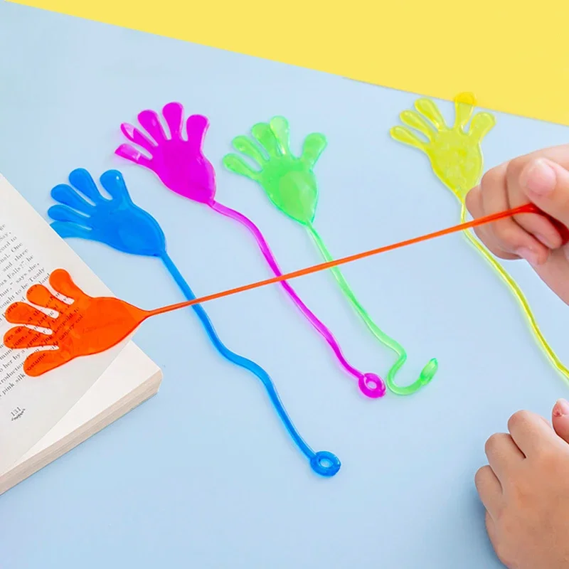 Alternative view of 5-50 Pcs Kids Funny Sticky Hands Toy Palm Elastic Sticky Squishy Slap Palm Toy Kids Parent child interactive Party Toy Gift