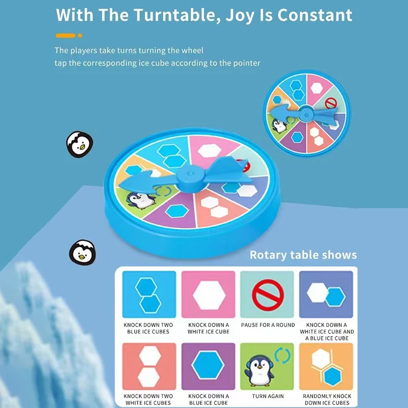 Alternative view of Mini Ice Breaking Penguin Saves Little Penguin Ice Knocking Game Children's Desktop Interactive Competition Parent Child Toys