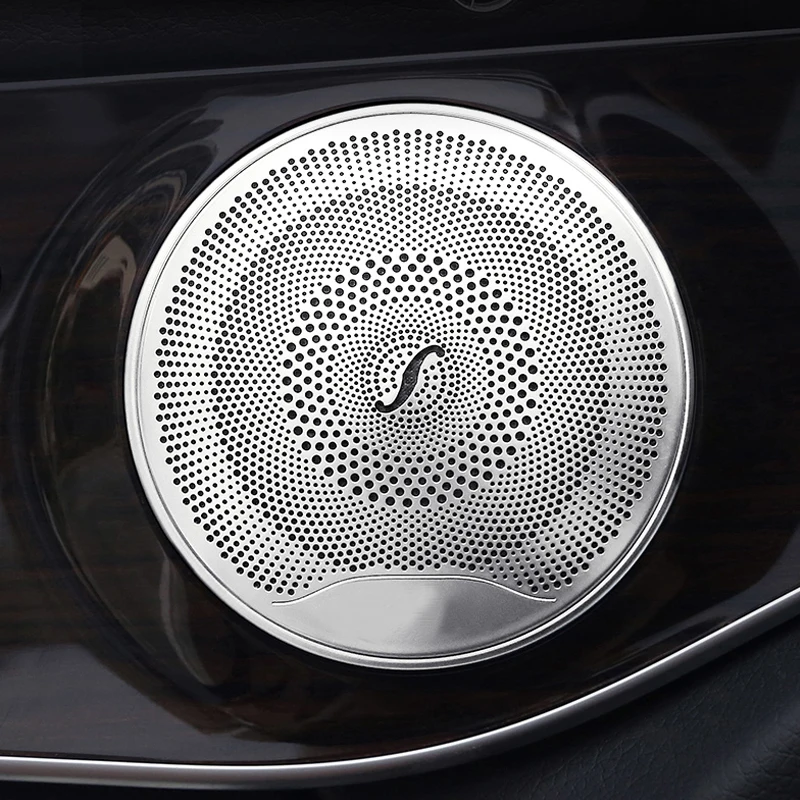 Alternative view of Car Audio Speaker Cover Trim Door Loudspeaker Cover Trim Car Accessories interior for Mercedes Benz E/C/GLC Class W213 W205 X253