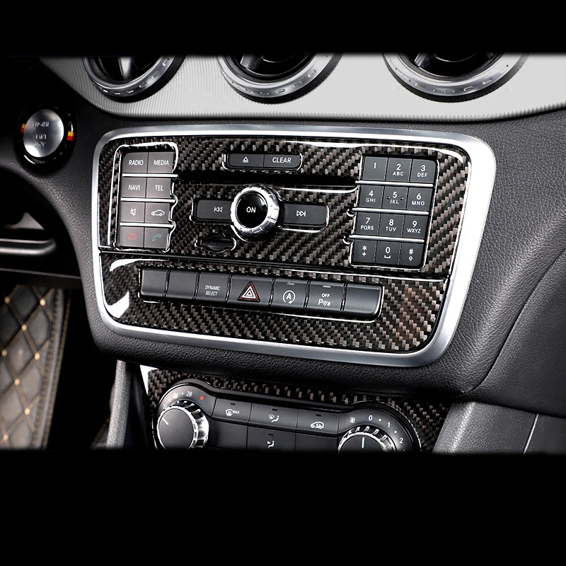 For Mercedes Benz A Class W176 GLA X156 CLA  Accessories Car Interior Air Conditioning CD Console Panel Cover Trim Car Styling