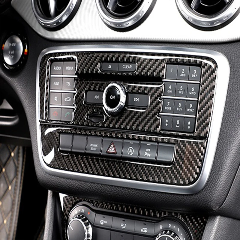 For Mercedes Benz A Class W176 GLA X156 CLA  Accessories Car Interior Air Conditioning CD Console Panel Cover Trim Car Styling