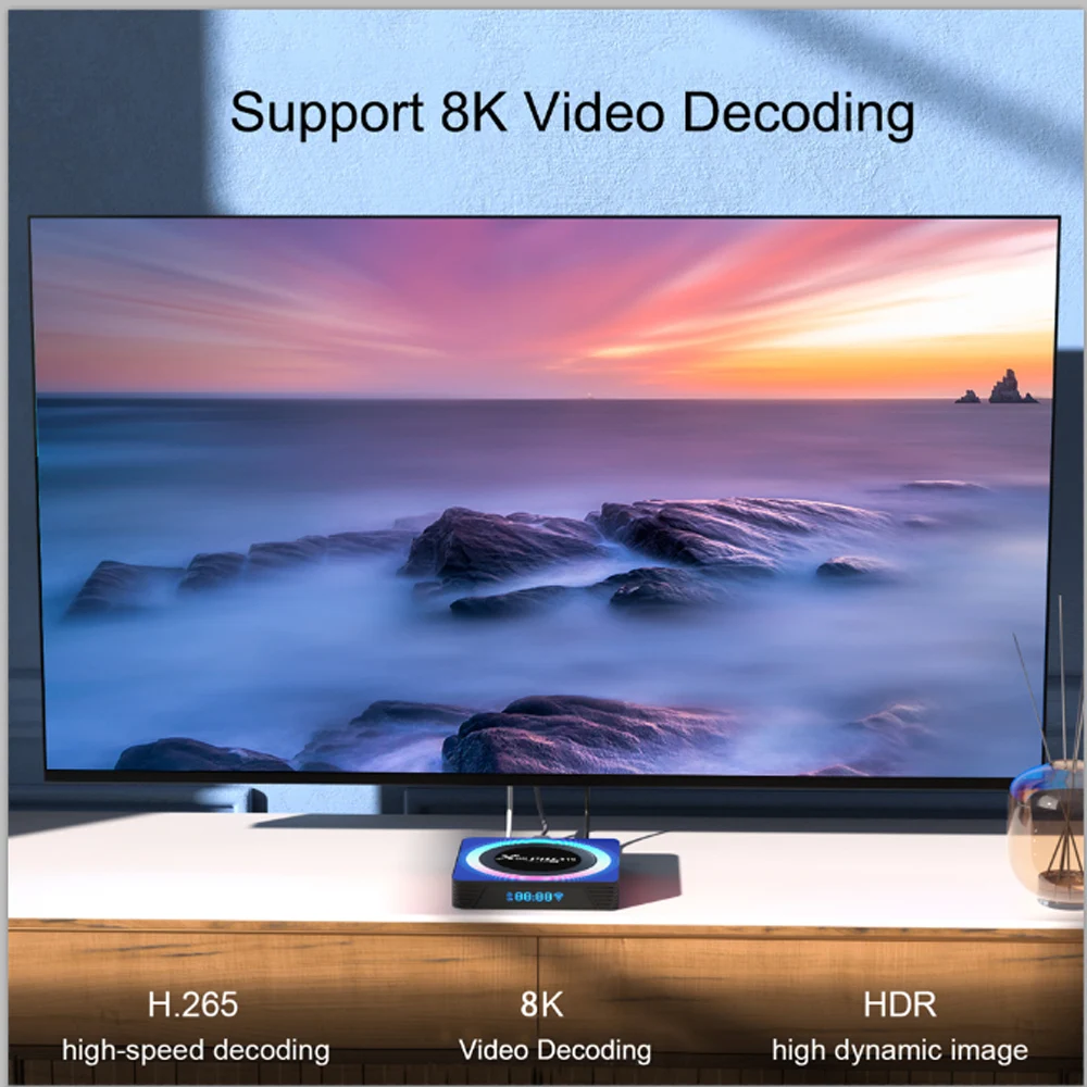 Alternative view of X88 PRO 13 Android 13.0 TV Box Rockchip RK3528 4K 2.4G 5G Wifi 6 64G 32GB 16GB BT5.0 8K Global Media Player