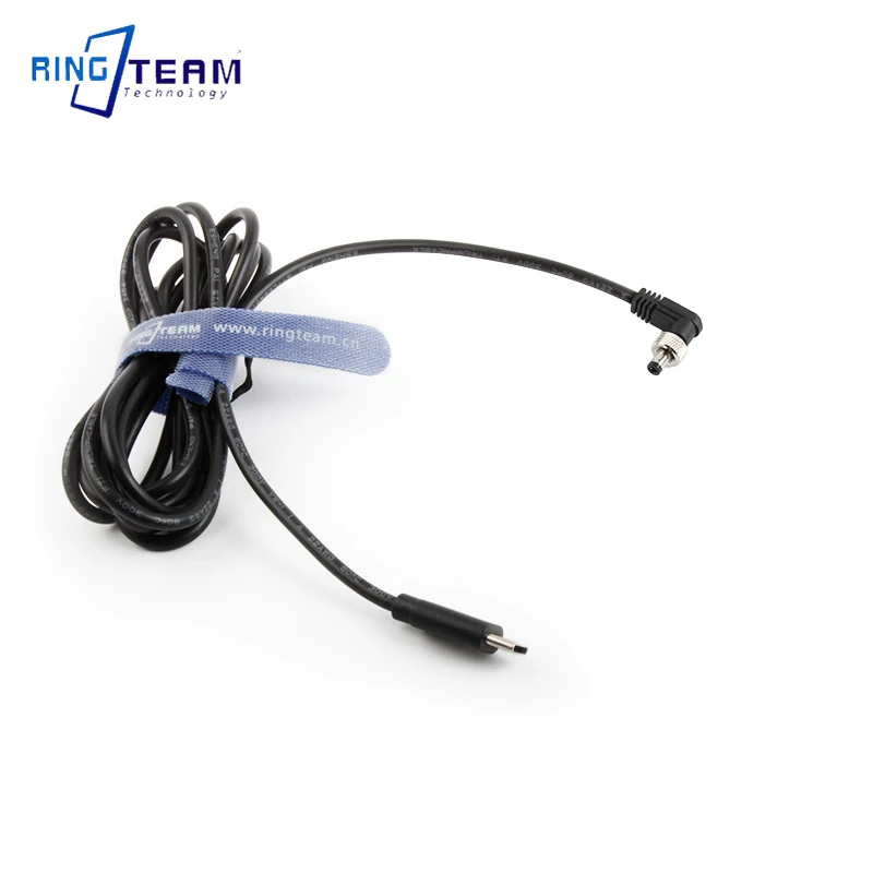 Alternative view of Right Angle 12V USB-C TYPE-C PD to DC 5.5*2.5mm Lock Screw Power Cable for Stereonics SR connector/Video Devices PIX-E5 Monitor