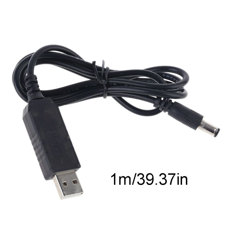 USB 5V To DC 12V 5.5x2.1mm Step Up Cable Power Boost Line With LED Display For Router LED Strip And More 12V Devices