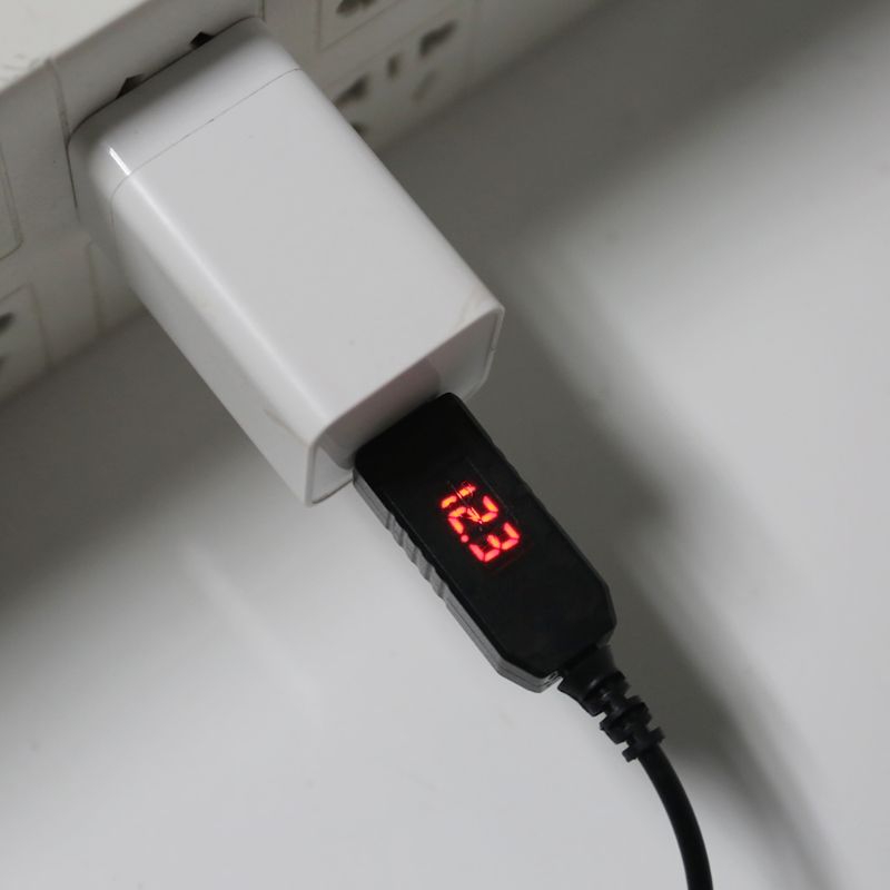 USB 5V To DC 12V 5.5x2.1mm Step Up Cable Power Boost Line With LED Display For Router LED Strip And More 12V Devices