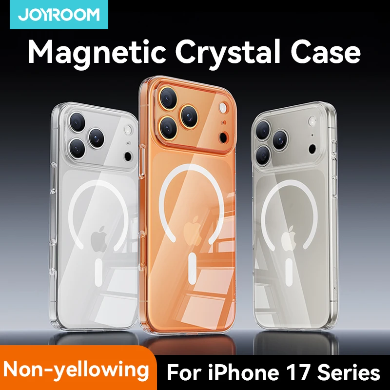Joyroom For iPhone 17 Pro Max Magnetic Case Non-yellowing Transparent Cover For iPhone Air/17/17 Pro Magnetic Ultra-Thin Cover